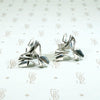 Open-Toed Pump Sterling Silver Stud Earrings