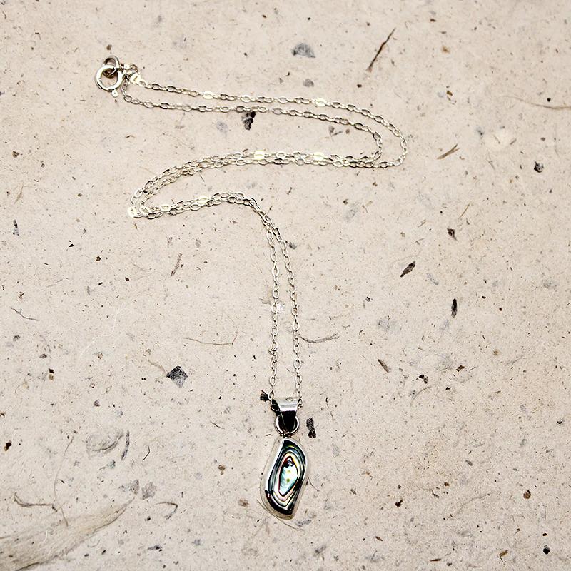 Mexican Sterling & Abalone Taxco Pendant