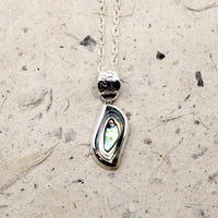 Mexican Sterling & Abalone Taxco Pendant