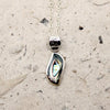 Mexican Sterling & Abalone Taxco Pendant