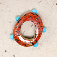 Rare Santo Domingo Inlaid Bone Pendant