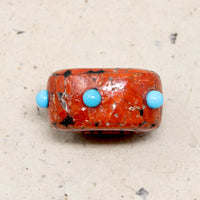 Rare Santo Domingo Inlaid Bone Pendant
