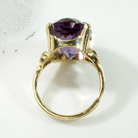 Regal Amethyst & Gold Cocktail Ring