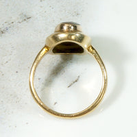 Green Flash Witchy Black Opal Ring