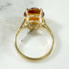 Frozen Honey Citrine & Gold Cocktail Ring