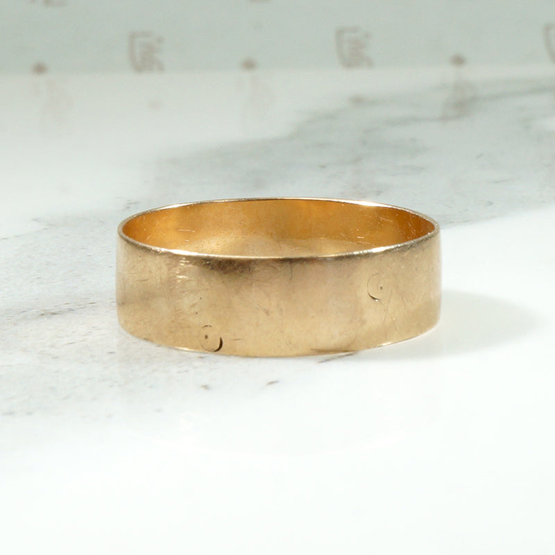 Victorian Plain Rosy Gold Cigar Band