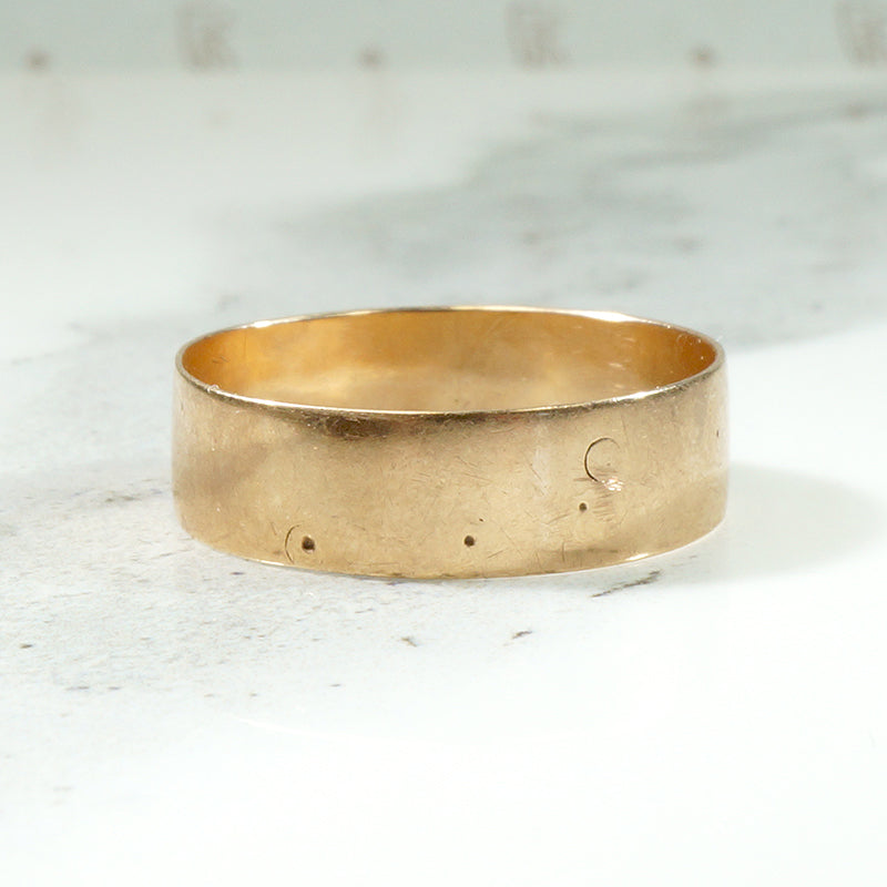 Victorian Plain Rosy Gold Cigar Band