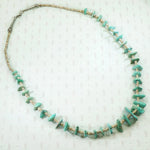 Pueblo Heishi Beads & Turquoise Tab Necklace