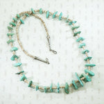 Pueblo Heishi Beads & Turquoise Tab Necklace