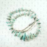 Pueblo Heishi Beads & Turquoise Tab Necklace