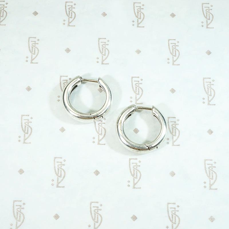 Sterling Silver Chubby Huggie Hoops