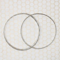 Pair of Slim Engraved Silver Bangles