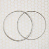 Pair of Slim Engraved Silver Bangles