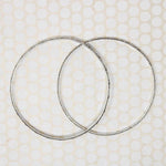 Pair of Slim Engraved Silver Bangles