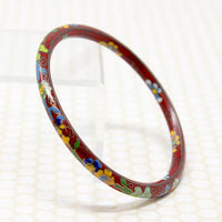 Pair of Colorful Cloisonné Enamel Bangles