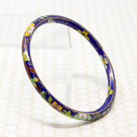 Pair of Colorful Cloisonné Enamel Bangles