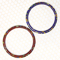 Pair of Colorful Cloisonné Enamel Bangles