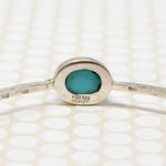 HOB Mexican Modernist Silver & Turquoise Bangle