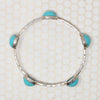 HOB Mexican Modernist Silver & Turquoise Bangle
