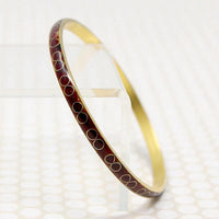 Pair of Cloisonné Enamel Bangles in Fruity Colors
