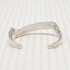 Lightning Bolt Cuff of Turquoise Inlay in Silver