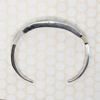 Lightning Bolt Cuff of Turquoise Inlay in Silver