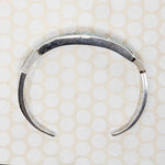 Lightning Bolt Cuff of Turquoise Inlay in Silver
