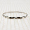 Swirling Silver Mid Century Danecraft Bangle