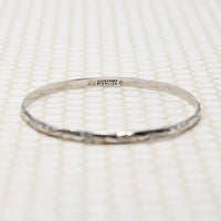 Swirling Silver Mid Century Danecraft Bangle