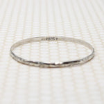 Swirling Silver Mid Century Danecraft Bangle