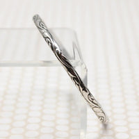 Swirling Silver Mid Century Danecraft Bangle