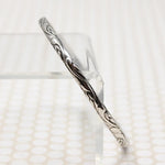 Swirling Silver Mid Century Danecraft Bangle