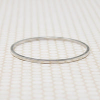 Elegant Slim Mexican Sterling Silver Bangle