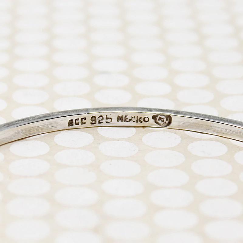 Elegant Slim Mexican Sterling Silver Bangle