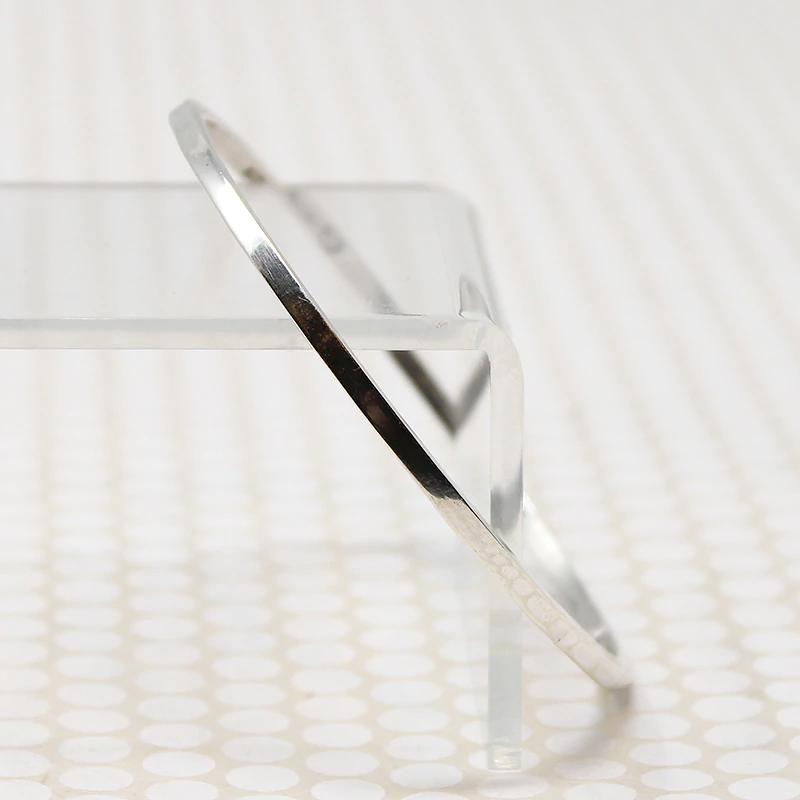Elegant Slim Mexican Sterling Silver Bangle