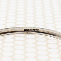 Sweet Engraved Silver Leaves & Flowers Bangle