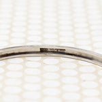Sweet Engraved Silver Leaves & Flowers Bangle