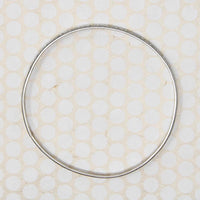 Sweet Engraved Silver Leaves & Flowers Bangle