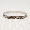 Substantial Neoclassical Sterling Silver Bangle