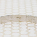 Substantial Neoclassical Sterling Silver Bangle