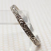 Substantial Neoclassical Sterling Silver Bangle