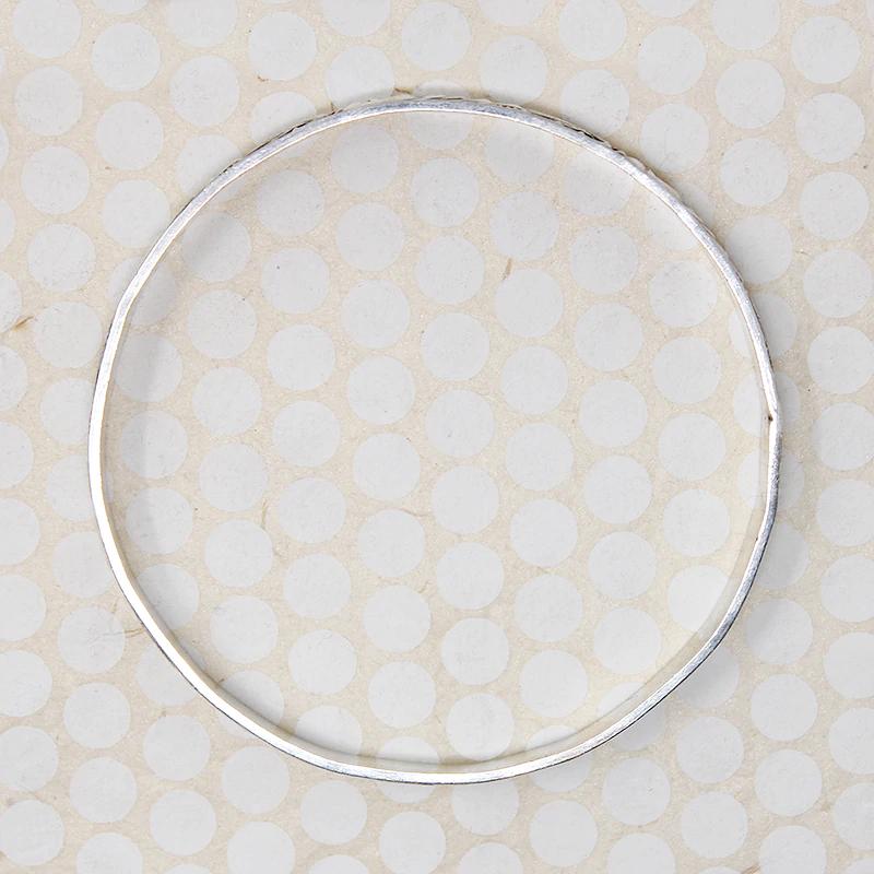 Substantial Neoclassical Sterling Silver Bangle