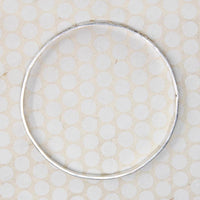 Substantial Neoclassical Sterling Silver Bangle