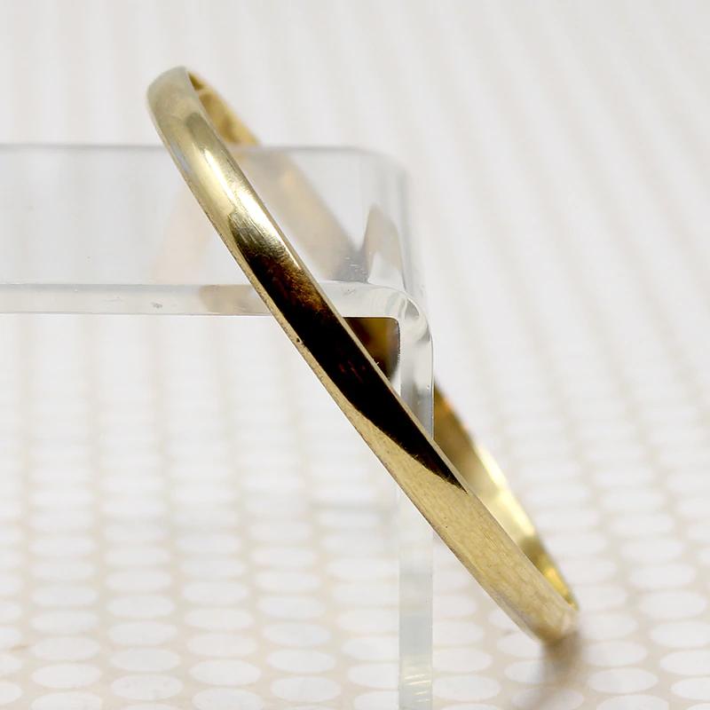 Pair of Two Tone Plated Bangle Bracelets