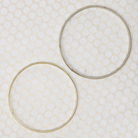 Pair of Two Tone Plated Bangle Bracelets