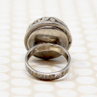 Bohemian Silver Repoussé Dome Ring