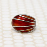 Juicy Guilloché Enamel Ring by D. Andersen