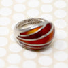 Juicy Guilloché Enamel Ring by D. Andersen