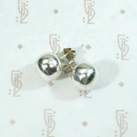 Vintage Sterling Silver Ball Stud Earrings