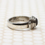 Labradorite Cabochon in Sterling Ring